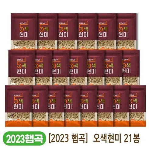 올해 제일 많이 팔린 중벼꽃농부 오색현미 500g X 21봉 BEST 10