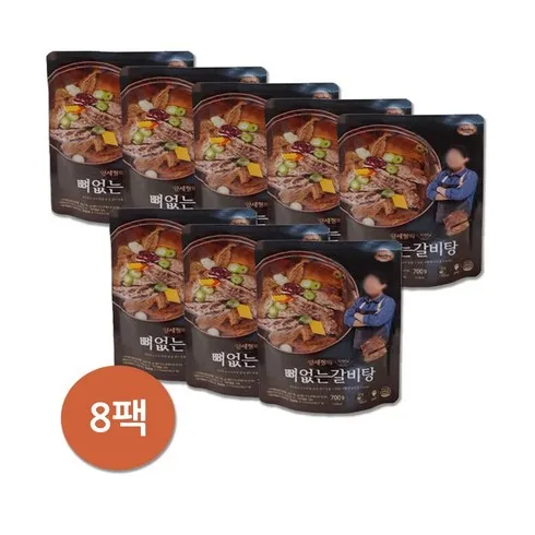 지금 제일 많이 팔린 안문숙 뼈없는 갈비곰탕700g X 8팩 BEST 10